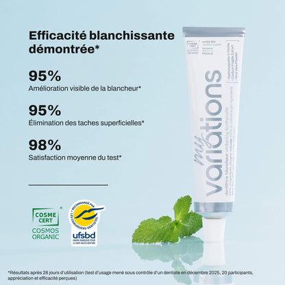 Dentifrice Hydroxyapatite 2% | Actifs Blancheur