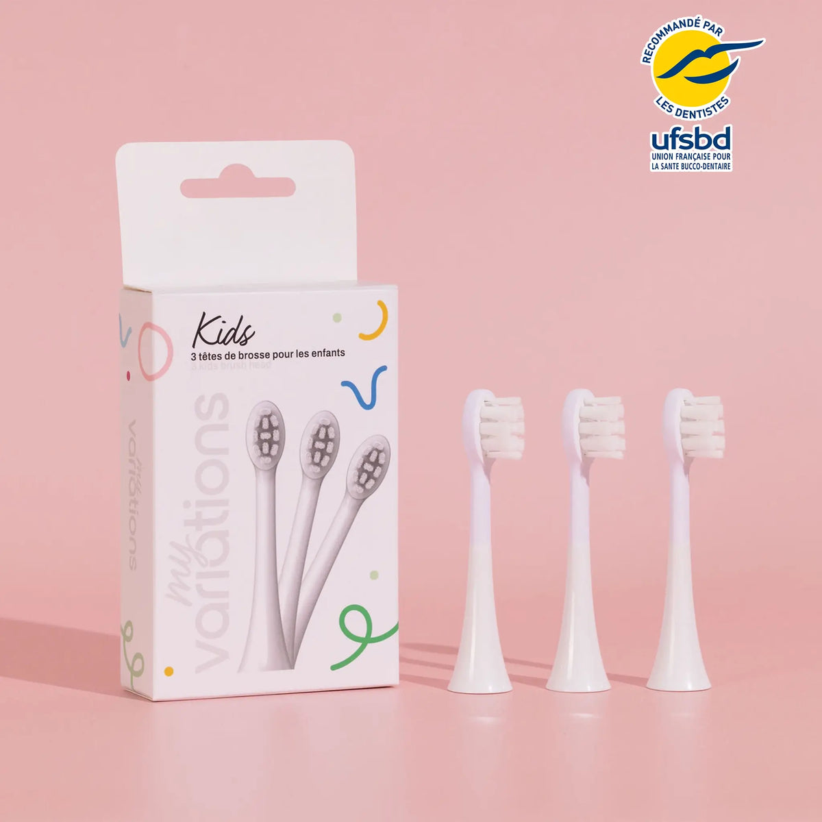 Pack 3 Têtes de Brosse - Enfant